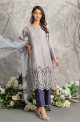 Samar - Schiffli Embroidered Lawn Collection D-2931