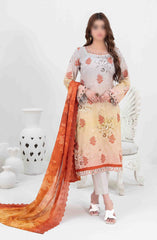Penina - Embroidered Digital Printed Lawn Collection D-3151