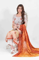 Penina - Embroidered Digital Printed Lawn Collection D-3151