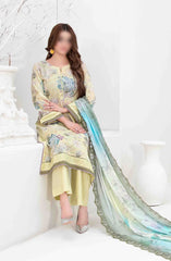 Penina - Embroidered Digital Printed Lawn Collection D-3160