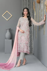 JIAH - Fancy Exclusive Embroidered Chiffon Collection 2024 D-3748