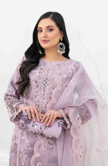 Yasna - Embroidered Organza with Printed Silk Inner & Fancy Clutch Collection 2025 D 4028