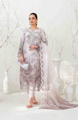 Yasna - Embroidered Organza with Printed Silk Inner & Fancy Clutch Collection 2025 D 4031