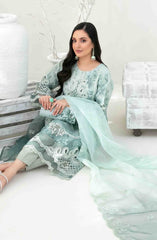 Yasna - Embroidered Organza with Printed Silk Inner & Fancy Clutch Collection 2025 D 4032