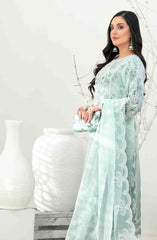 Yasna - Embroidered Organza with Printed Silk Inner & Fancy Clutch Collection 2025 D 4032