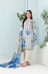 Nese - Stitched Digital Printed Staple 3pcs Collection D-5041