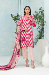 Nese - Stitched Digital Printed Staple 3pcs Collection D-5043