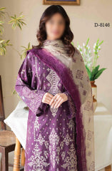 LUXOR Embroidered Luxury Lawn Collection 2024 D 8146