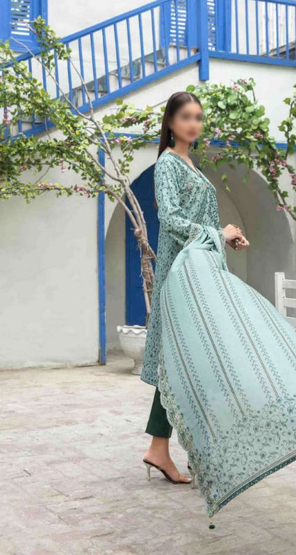 MAHRAY Vl 01 Stitched Embroidered Digital Printed Lawn Shirt-Embroidered Digital Printed Lawn Dupatta Collection 2023 D 8835