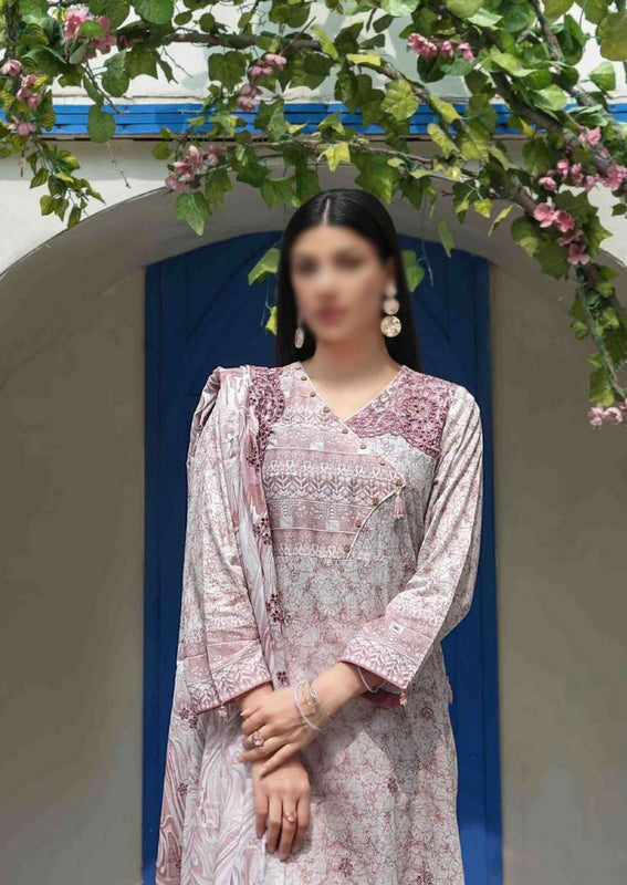 MAHRAY Vol 02 Stitched Embroidered Digital Printed Lawn Shirt - Embroidered Digital Printed Lawn Dupatta Collection 2023 D 8836