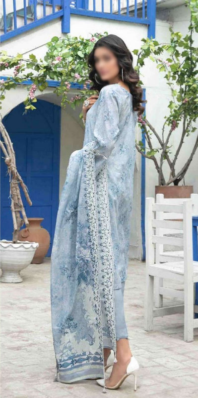 MAHRAY Vl 01 Stitched Embroidered Digital Printed Lawn Shirt-Embroidered Digital Printed Lawn Dupatta Collection 2023 D 8837