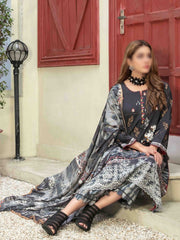DASTAK Embroidered Digital Printed Lawn Shirt - Digital Printed Diamond Dupatta Collection 2023 D 8840
