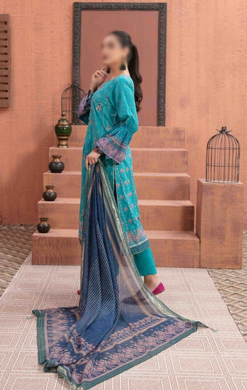 SAAJA Embroidered Digital Printed Lawn Collection 2023 D 8894