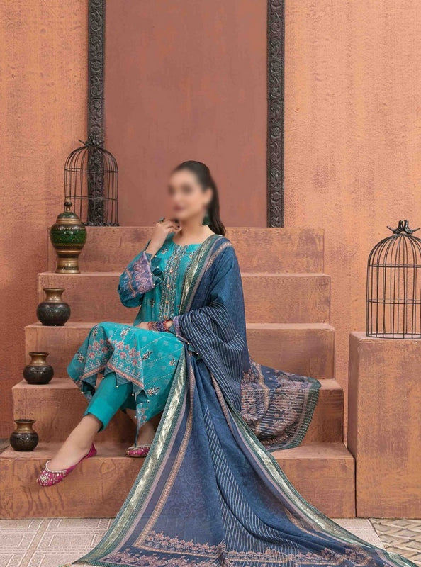 SAAJA Embroidered Digital Printed Lawn Collection 2023 D 8894
