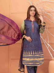 Mayaah Embroidered Lawn Digital Print Collection By Tawakkal Fabrics D 8955