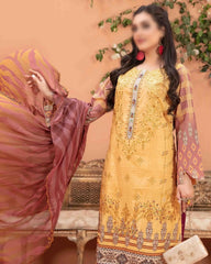 Mayaah Embroidered Lawn Digital Print Collection By Tawakkal Fabrics D 8956