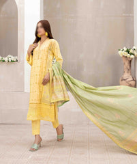 NIESHA Fancy Embroidered Slub Lawn Shirt - Fancy Dupatta Collection 2023 D 8960