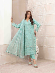 NIESHA Fancy Embroidered Slub Lawn Shirt - Fancy Dupatta Collection 2023 D 8964