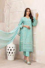 NIESHA Fancy Embroidered Slub Lawn Shirt - Fancy Dupatta Collection 2023 D 8964