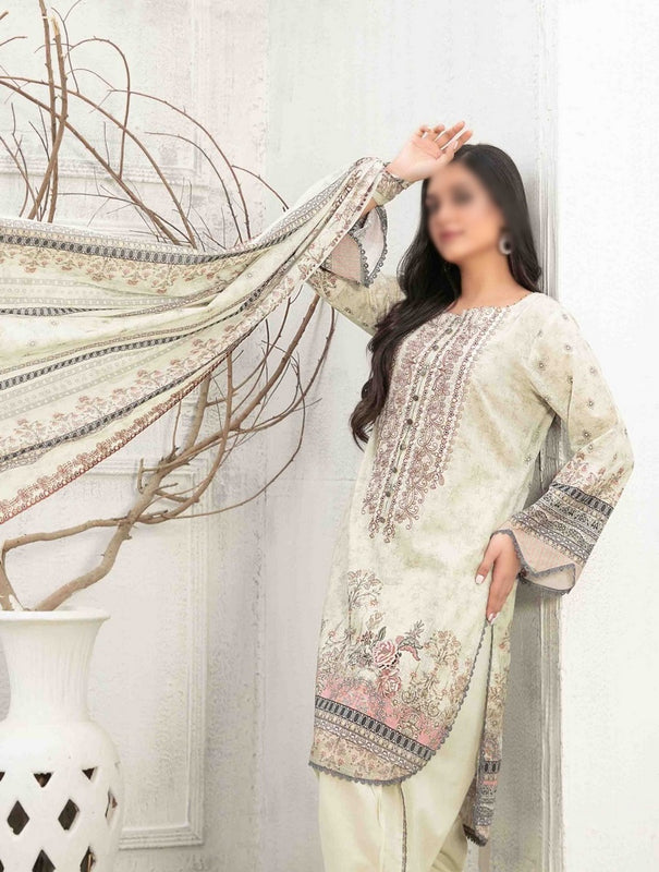 AIYLEEN Panni Embroidered Digital Printed Lawn Shirt - Lawn Dupatta Collection 2023 D 8991