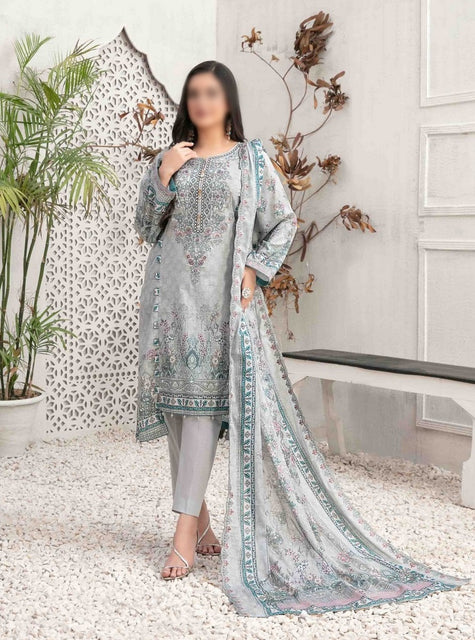 AIYLEEN Panni Embroidered Digital Printed Lawn Shirt - Lawn Dupatta Collection 2023 D 8994
