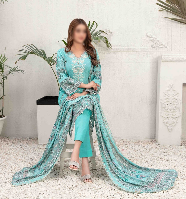 AIYLEEN Panni Embroidered Digital Printed Lawn Shirt - Lawn Dupatta Collection 2023 D 8997