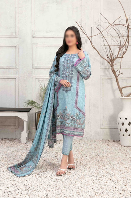AIYLEEN Panni Embroidered Digital Printed Lawn Shirt - Lawn Dupatta Collection 2023 D 8999