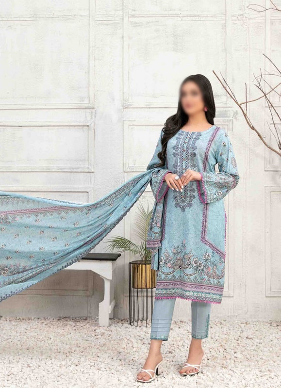 AIYLEEN Panni Embroidered Digital Printed Lawn Shirt - Lawn Dupatta Collection 2023 D 8999