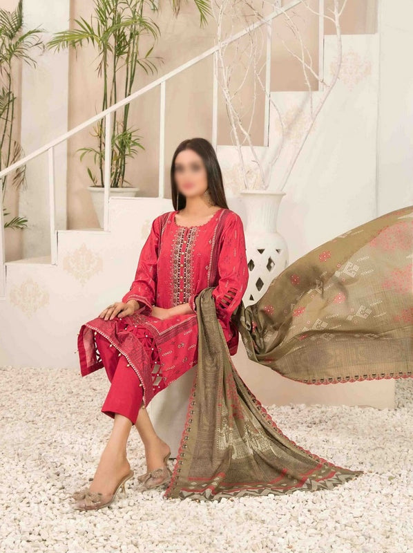 Naera Embroidered Digital Print Lawn Collection By Tawakkal Fabrics D 9003