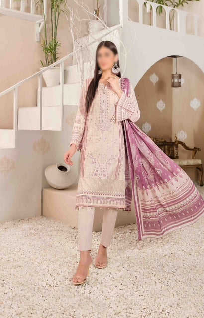 Naera Embroidered Digital Print Lawn Collection By Tawakkal Fabrics D 9005