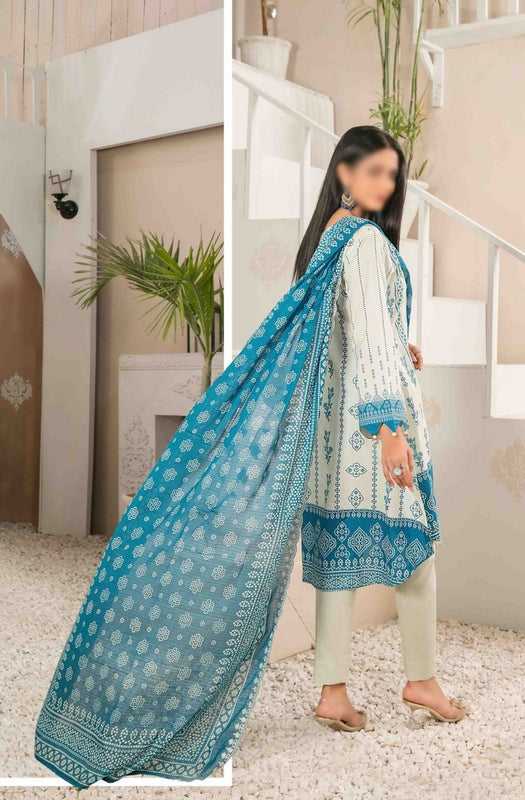 Naera Embroidered Digital Print Lawn Collection By Tawakkal Fabrics D 9007