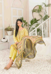 Naera Embroidered Digital Print Lawn Collection By Tawakkal Fabrics D 9008