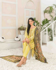 Naera Embroidered Digital Print Lawn Collection By Tawakkal Fabrics D 9008