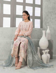 ZAREESH Fancy Embroidered Lawn Shirt - Exclusive Fancy Dupatta Collection 2023 D 9016