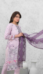 ZAREESH Fancy Embroidered Lawn Shirt - Exclusive Fancy Dupatta Collection 2023 D 9019