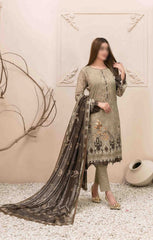 LALEH Embroidered Digital Printed Slub Lawn Shirt - Digital Printed Diamond Dupatta Collection 2023 D 9167