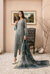 LALEH Embroidered Digital Printed Slub Lawn Shirt - Digital Printed Diamond Dupatta Collection 2023 D 9170