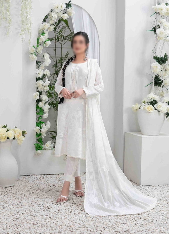 AFRA Lawn Broshia Banarsi Collection 2023 D 9206