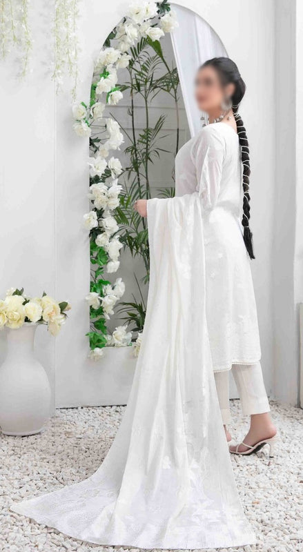 AFRA Lawn Broshia Banarsi Collection 2023 D 9206
