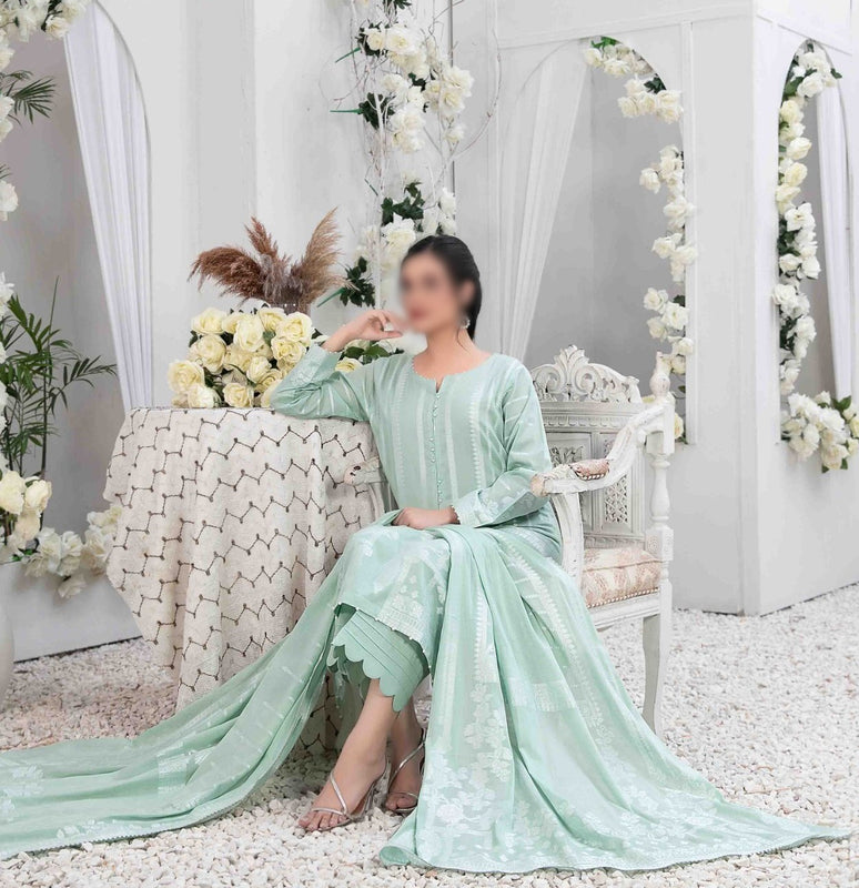 AFRA Lawn Broshia Banarsi Collection 2023 D 9208