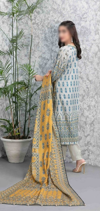 Milan Lawn Slub Digial Print Collection By Tawakkal Fabrics D 9221