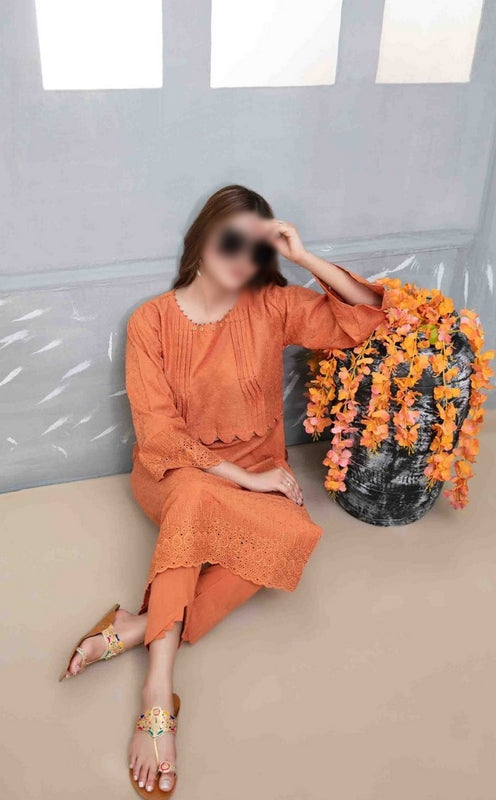ZAZA  Schiffli Lawn 2-pcs Collection 2023 Vol 04 D 9228