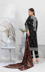 ZUHA Embroidered Digital Printed Lawn Shirt - Digital Printed Chiffon Dupatta Collection 2023 D 9310