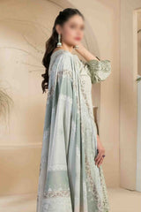 KENZA  Embroidered Zari Karrandi with Velvet Shawl Collection 2023 D 9910
