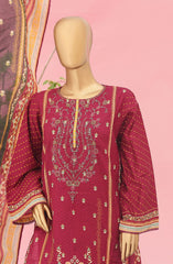 Bin Saeed Exclusive Embroidered 3 PC Collection 2024 D-01