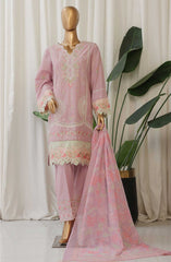 Bin Saeed Luxury Plain Cotton 3 PC Collection D-01