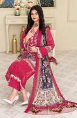 Mashaal Exclusive Digital Printed and Embroidered Lawn Collection by Riaz Arts D-01