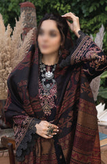 Denara Woolen Shawl and Embroidered Edition By Humdum D-01