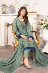 Shagun Premium Embroidered Dhanak Collection By Riaz Arts D-01