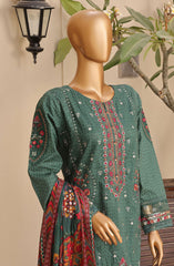 SADABAHAR Premium Embroidered Printed Lawn Collection D-01